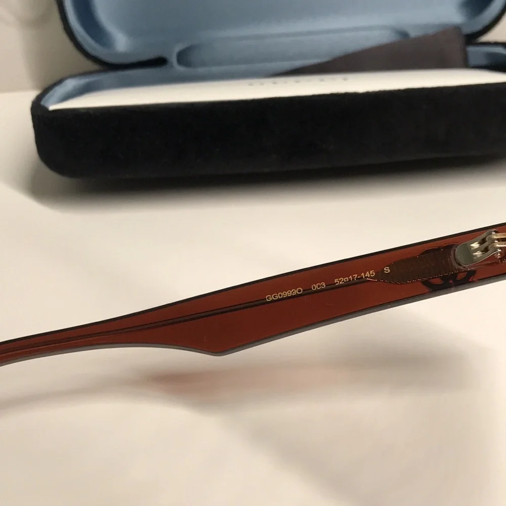 New Authentic Gucci Tortoise Shell Women's Glasses GG0992o 003